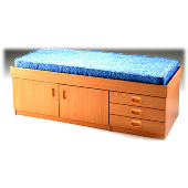 High Three Drawer/ Cupboard Bed